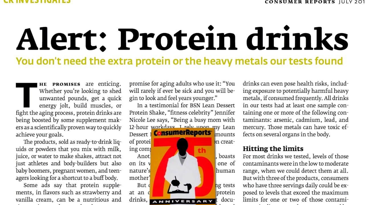 Heavy Metals in Protein Powder Supplements
