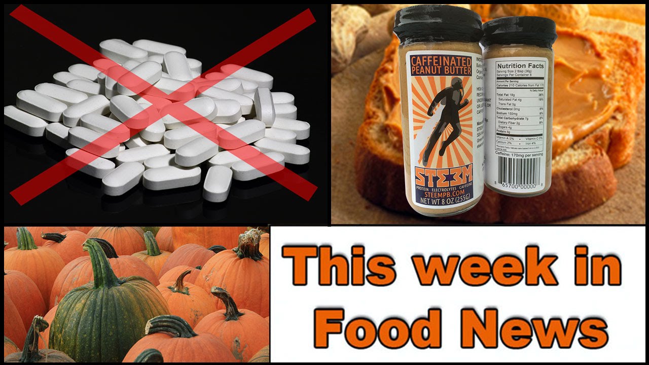 It’s pumpkin Time!  No Calcium Supplements.  And Caffeinated Peanut Butter.