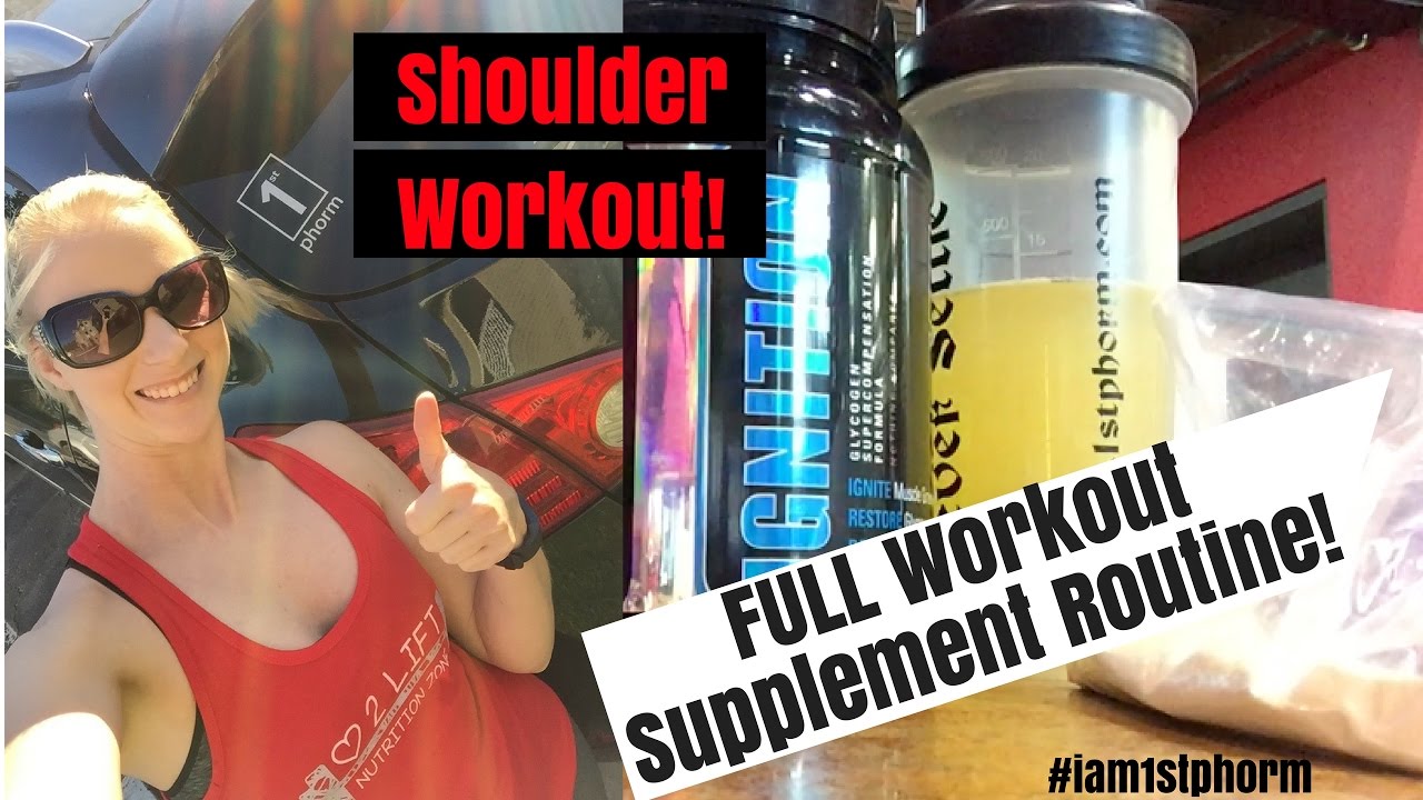 Vlog 3: Pre/Post Workout Supplements & Shoulder Routine!